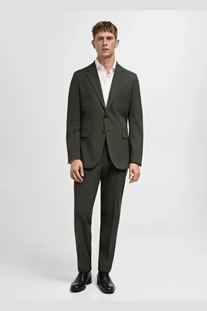 MANGO AN Americana traje slim fit tejido comfort stretch 4