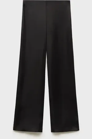 MANGO Pantalón recto satinado