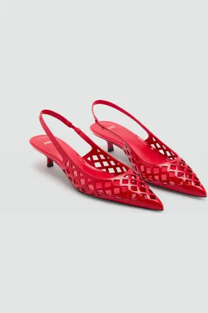 MANGO Zapato kitten troquelado 8