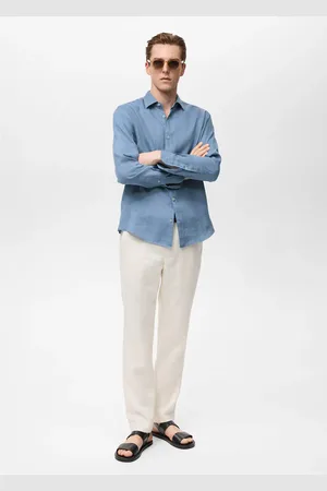 MANGO AN Camisa % lino