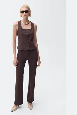 MANGO Pantalón recto traje E