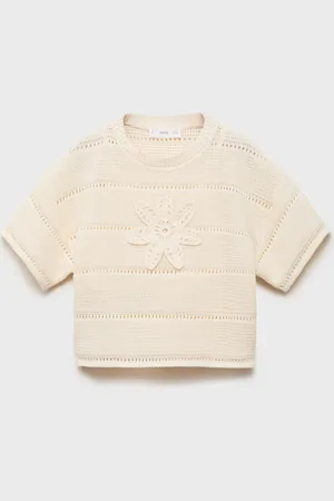 MANGO KIDS Jersey crochet manga corta 8 años