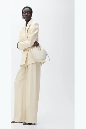 MANGO Pantalón traje wideleg pinzas
