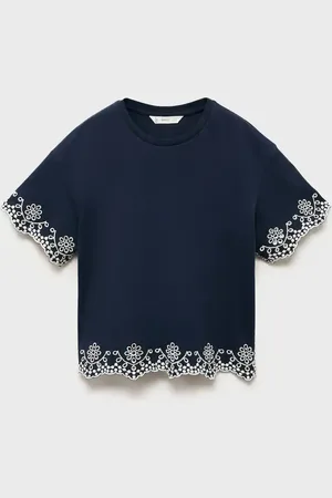 MANGO KIDS Camiseta detalles bordados 8 años