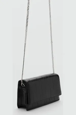 MANGO Bolso efecto piel textura Unitalla