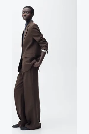 MANGO Pantalón recto traje lyocell