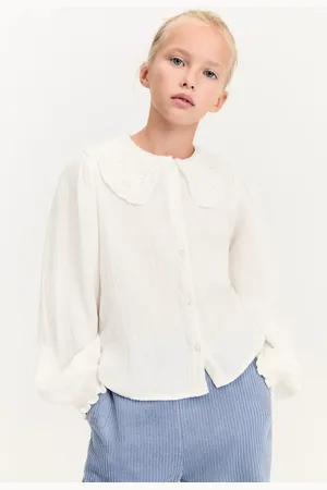 MANGO KIDS Camisa detalles bordados