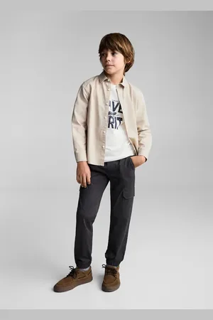 MANGO KIDS Camisa regular fit algodón 8