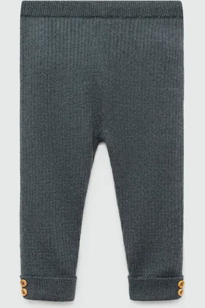 MANGO BABY Leggings canalé algodón 6 meses
