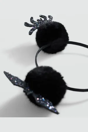 MANGO KIDS Diadema murciélago purpurina Unitalla