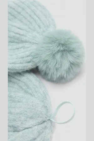 MANGO BABY Bufanda punto pompón Unitalla