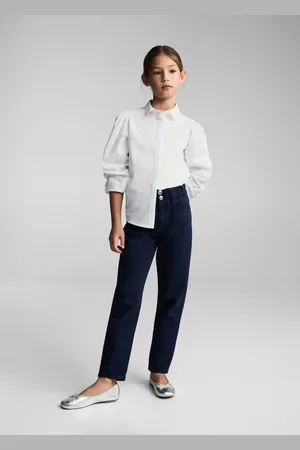 MANGO KIDS Camisa botón cuello 8