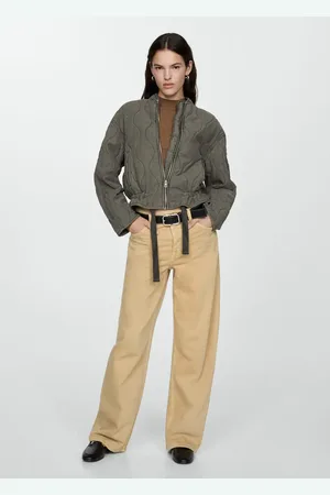 MANGO Chaqueta acolchada fruncido