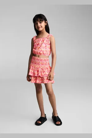 MANGO KIDS Top crop estampado años