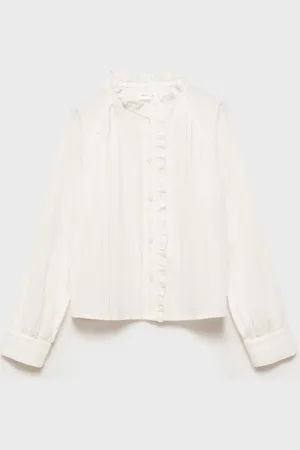 MANGO KIDS Blusa hilo metalizado