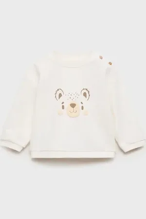 MANGO BABY Sudadera estampada oso 2 meses