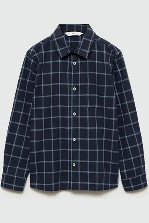MANGO KIDS Camisa regular fit algodón cuadros 2