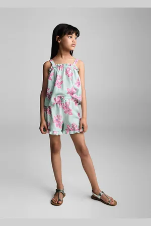MANGO KIDS Shorts algodón flores años