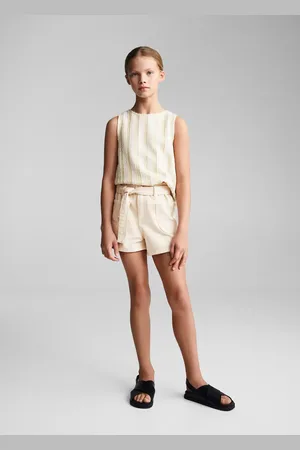 MANGO KIDS Shorts paperbag cinturón 8 años