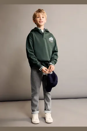 MANGO KIDS Sudadera cuello polo 2 años