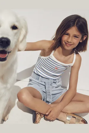 MANGO KIDS Shorts paperbag cinturón 8 años