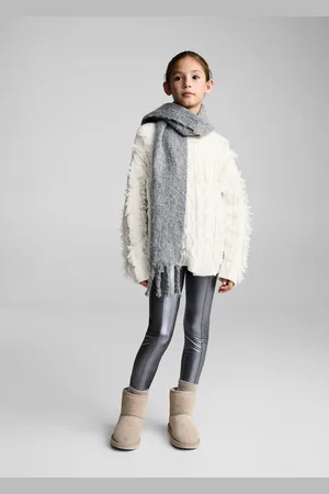 MANGO KIDS Pantalón recto metalizado 2 años