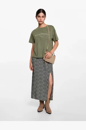 MANGO TEEN Camiseta mensaje estampado