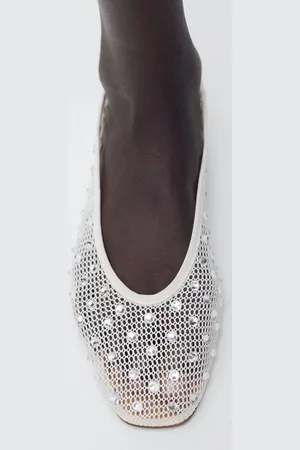 MANGO Zapato mesh detalle strass 4