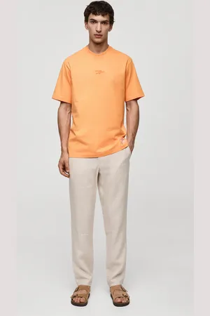 MANGO AN Camiseta % algodón estampado