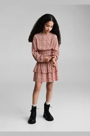 MANGO KIDS Blusa estampada fruncido 2
