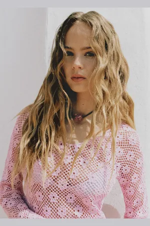 MANGO Collar cordón abalorio Unitalla