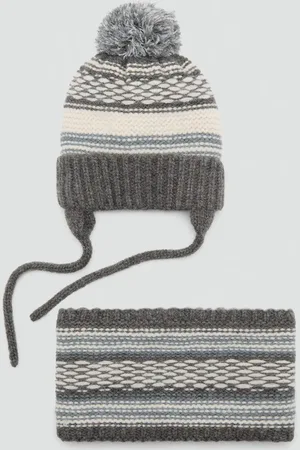 MANGO BABY Bufanda punto bicolor Unitalla
