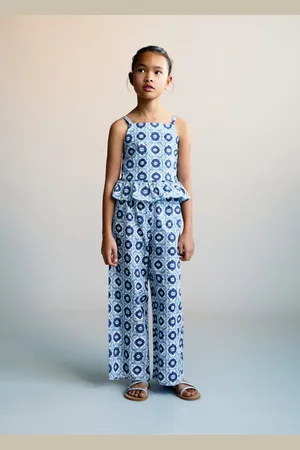 MANGO KIDS Pantalón recto estampado años