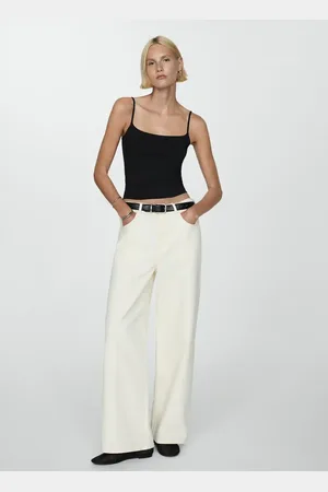 MANGO Top slim fit tirantes finos E