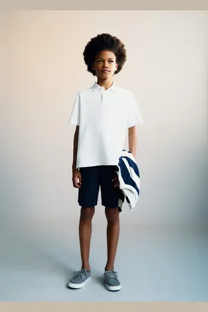 MANGO KIDS Polo algodón canalé 2 años