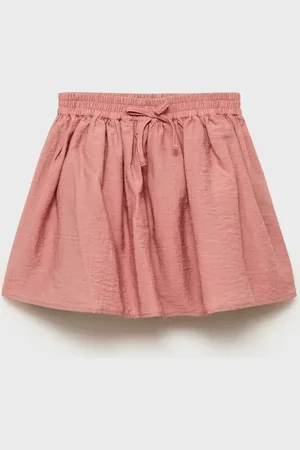 MANGO KIDS Falda lino cintura elástica 4 años