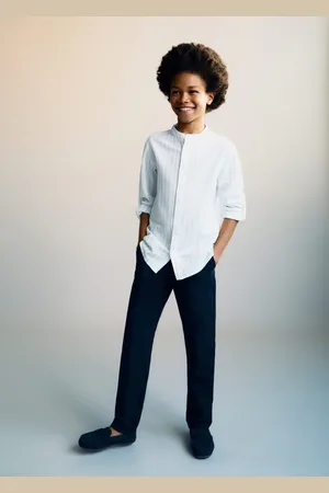 MANGO KIDS Pantalón lino algodón 4 años