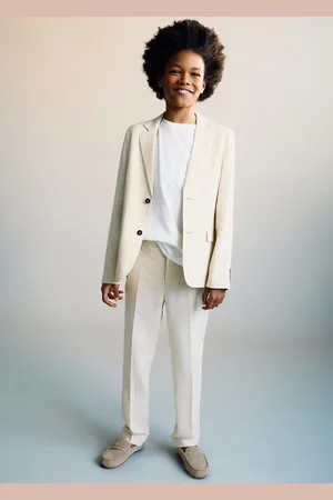 MANGO KIDS Pantalón traje lino 2