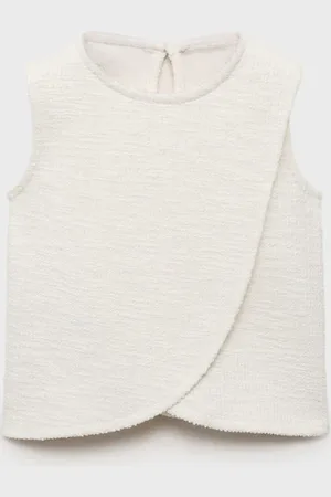 MANGO BABY Camiseta abertura tweed 2 años