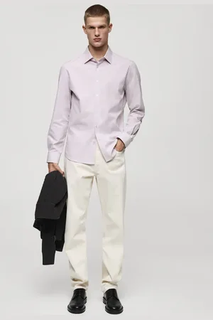 MANGO AN Camisa % algodón estampado rayas E