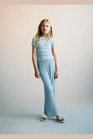 MANGO KIDS Pantalón culotte textura 6 años