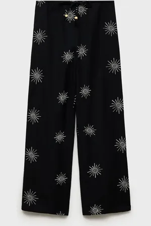 MANGO TEEN Pantalón largo detalles bordados CH