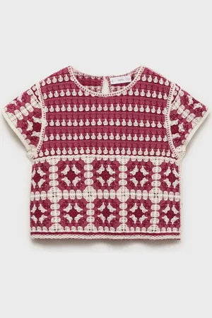 MANGO KIDS Top crochet algodón 8 años