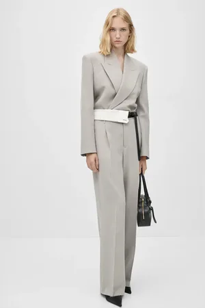 MANGO Pantalón traje recto