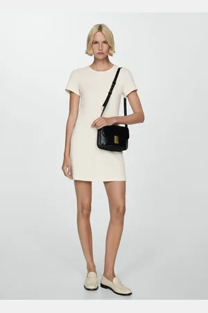 MANGO Vestido corto tweed