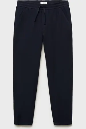 MANGO TEEN Pantalón jogger lino algodón