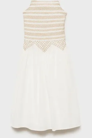 MANGO KIDS Vestido midi bordado