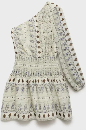 MANGO TEEN Vestido corto asimétrico