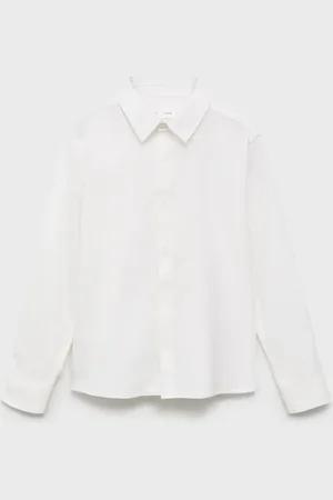 MANGO KIDS Camisa algodón y lino 4 años