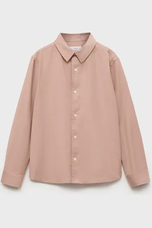 MANGO KIDS Camisa algodón y lino 2